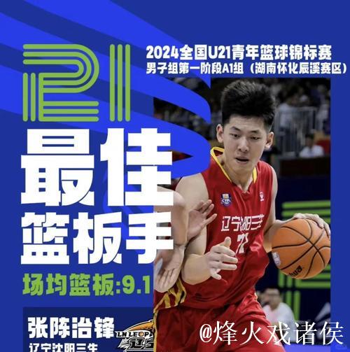 张陈治锋21分钟贡献10分9篮板3助攻，命中率57%